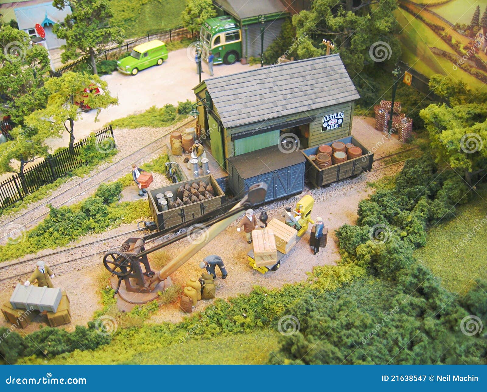Model Railway Layout, Narrow Gauge Editorial Photography